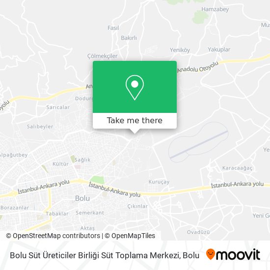 Bolu Süt Üreticiler Birliği Süt Toplama Merkezi map