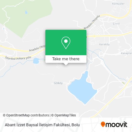 Abant İzzet Baysal İletişim Fakültesi map
