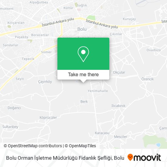 Bolu Orman İşletme Müdürlüğü Fidanlık Şefliği map