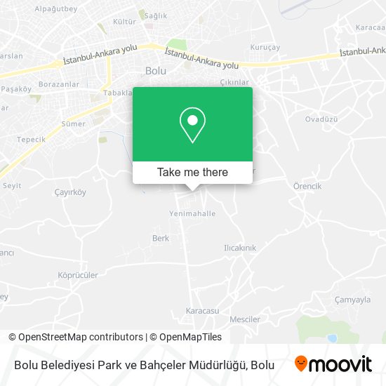 Bolu Belediyesi Park ve Bahçeler Müdürlüğü map
