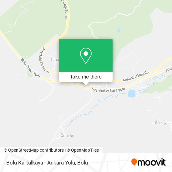 Bolu Kartalkaya - Ankara Yolu map