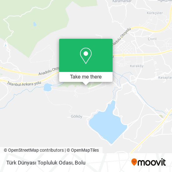 Türk Dünyası Topluluk Odası map