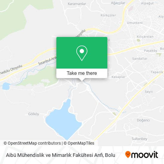 Aibü Mühendislik ve Mimarlık Fakültesi Anfi map