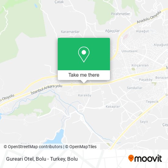 Gureari Otel, Bolu - Turkey map