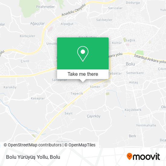 Bolu Yürüyüş Yollu map