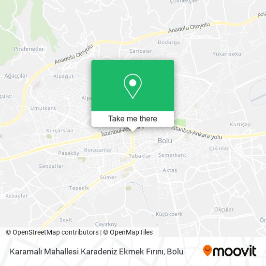 Karamalı Mahallesi Karadeniz Ekmek Fırını map