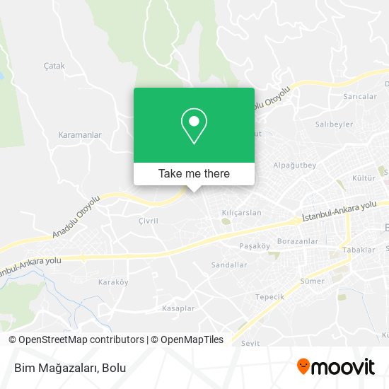 Bim Mağazaları map