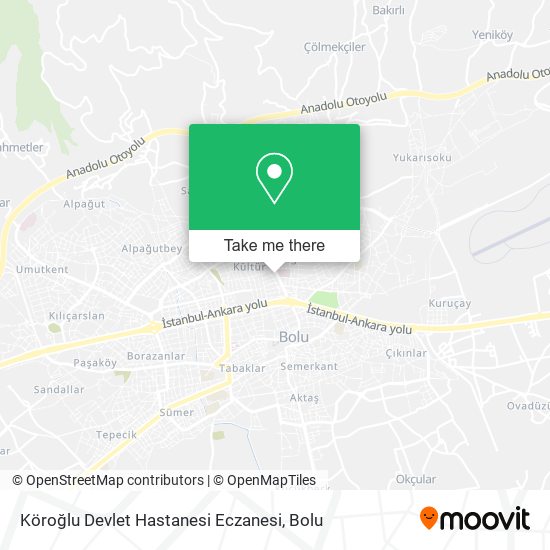 Köroğlu Devlet Hastanesi Eczanesi map