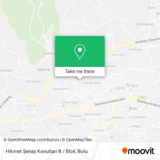 Hikmet Şenay Konutlari B / Blok map