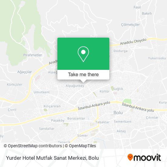 Yurder Hotel Mutfak Sanat Merkezi map