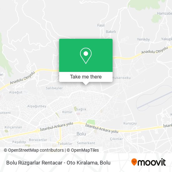 Bolu Rüzgarlar Rentacar - Oto Kiralama map
