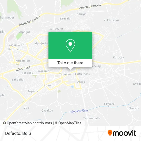 Defacto map