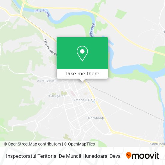 Inspectoratul Teritorial De Muncă Hunedoara map