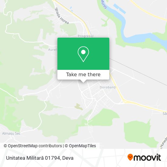 Unitatea Militară 01794 map