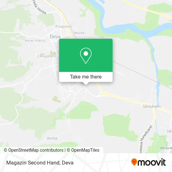 Magazin Second Hand map