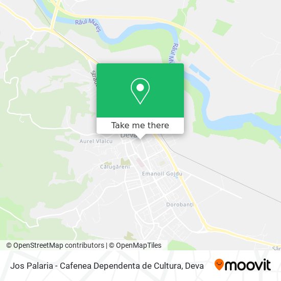 Jos Palaria - Cafenea Dependenta de Cultura map