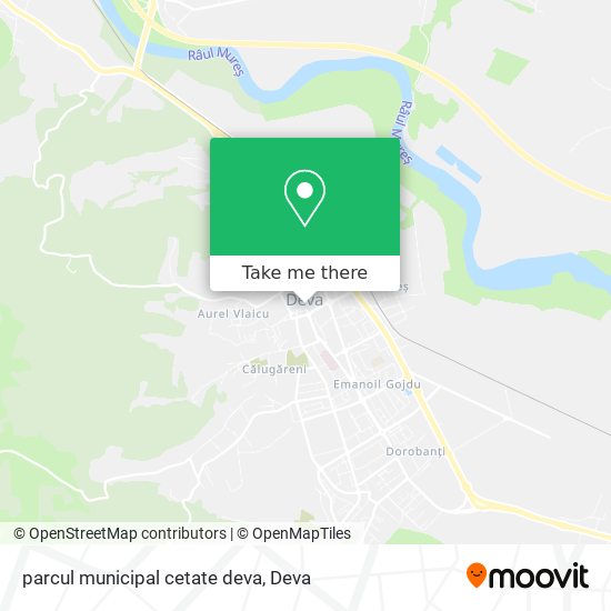 parcul municipal cetate deva map