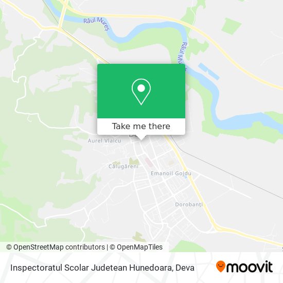 Inspectoratul Scolar Judetean Hunedoara map