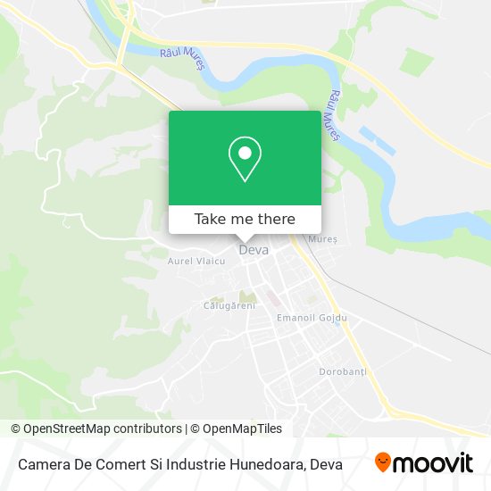 Camera De Comert Si Industrie Hunedoara map