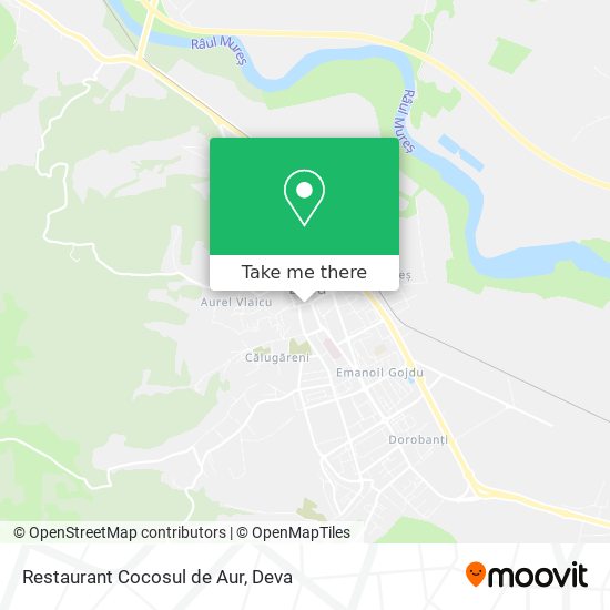 Restaurant Cocosul de Aur map