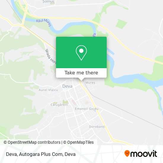 Deva, Autogara Plus Com map
