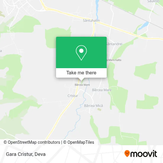 Gara Cristur map