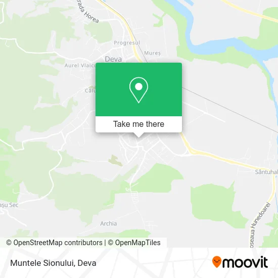 Muntele Sionului map