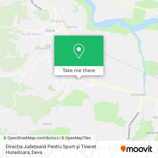 Direcția Județeană Pentru Sport și Tineret Hunedoara map