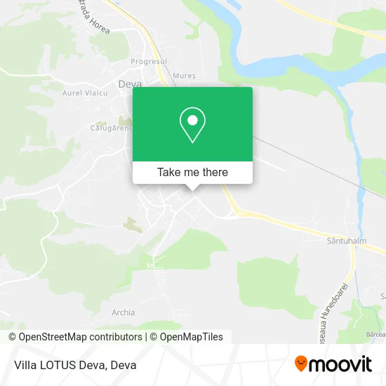 Villa LOTUS Deva map