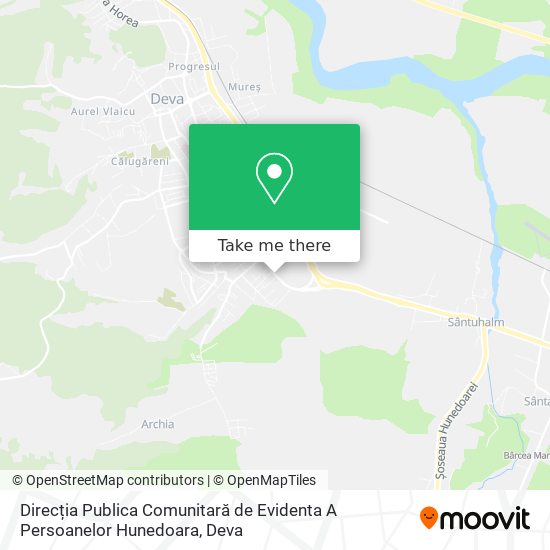 Direcția Publica Comunitară de Evidenta A Persoanelor Hunedoara map