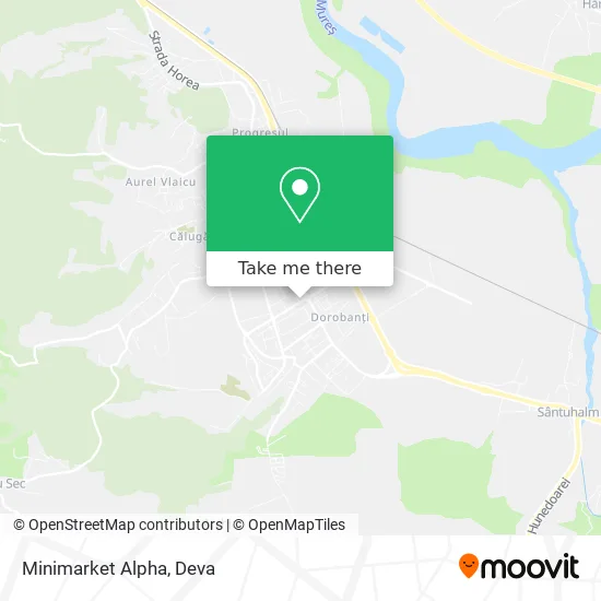 Minimarket Alpha map