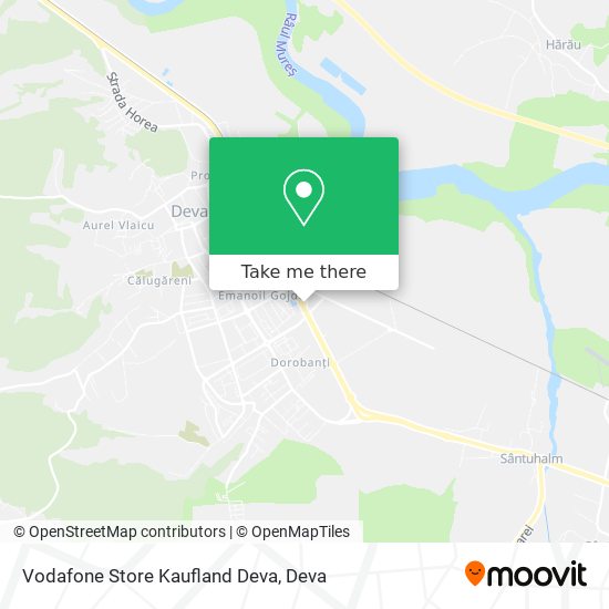 Vodafone Store Kaufland Deva map