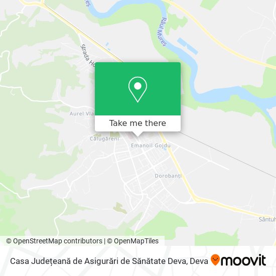 Casa Județeană de Asigurări de Sănătate Deva map