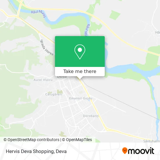Hervis Deva Shopping map