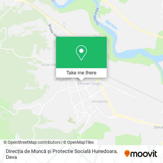 Direcția de Muncă și Protectie Socială Hunedoara map