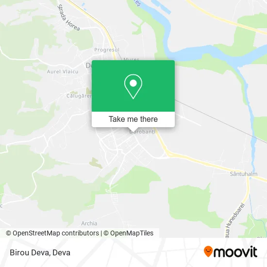Birou Deva map