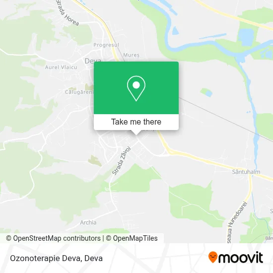 Ozonoterapie Deva map