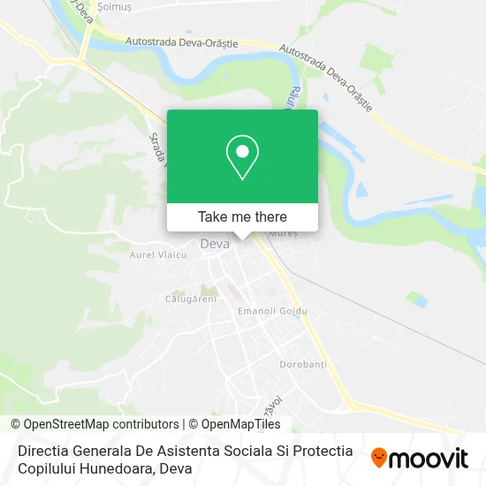 Directia Generala De Asistenta Sociala Si Protectia Copilului Hunedoara map