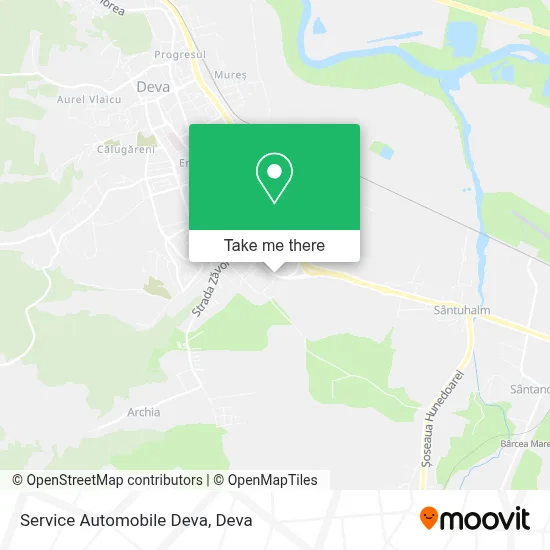 Service Automobile Deva map