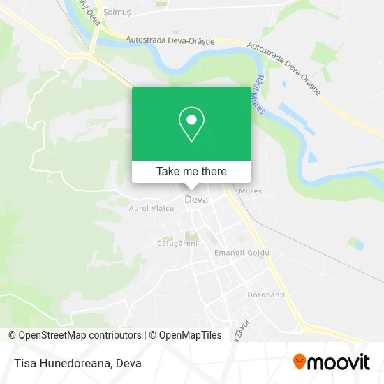 Tisa Hunedoreana map