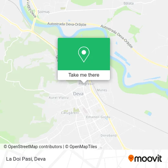 La Doi Pasi map