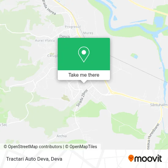 Tractari Auto Deva map