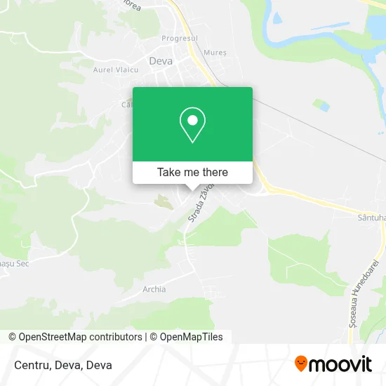 Centru, Deva map