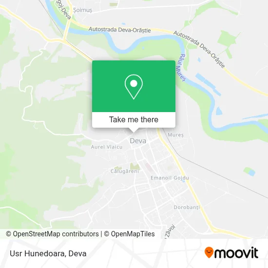 Usr Hunedoara map