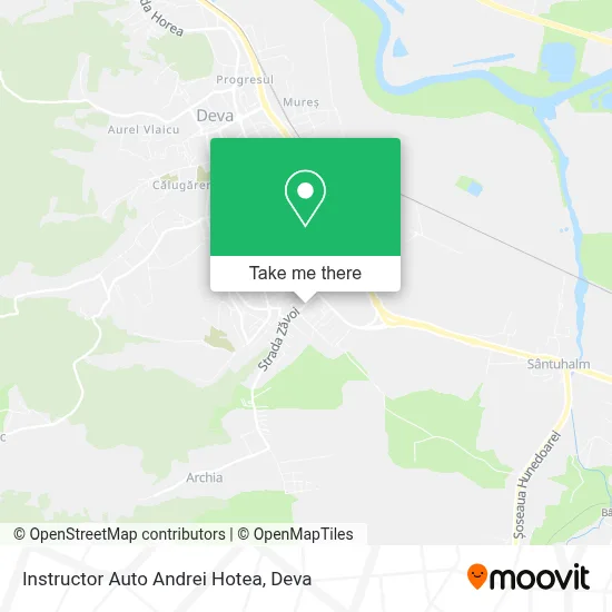 Instructor Auto Andrei Hotea map