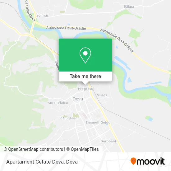 Apartament Cetate Deva map