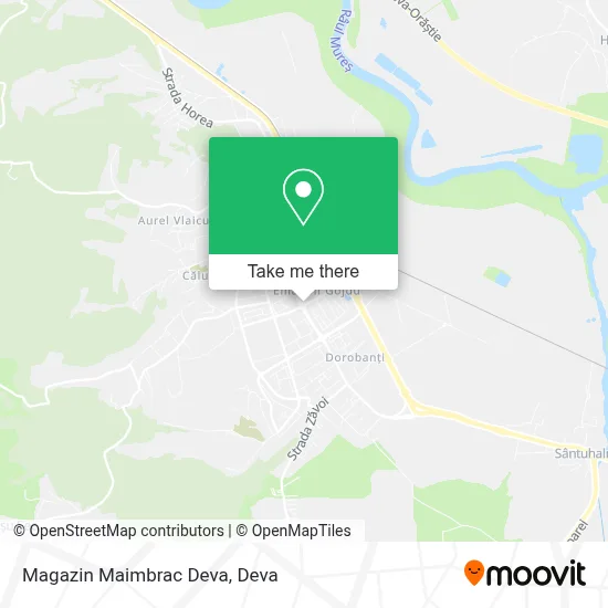 Magazin Maimbrac Deva map