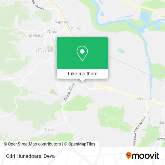 Cdrj Hunedoara map