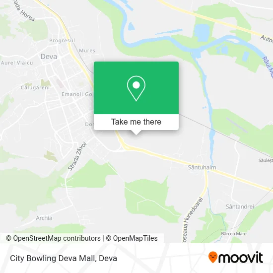 City Bowling Deva Mall map