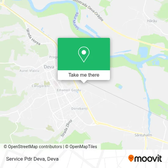 Service Pdr Deva map